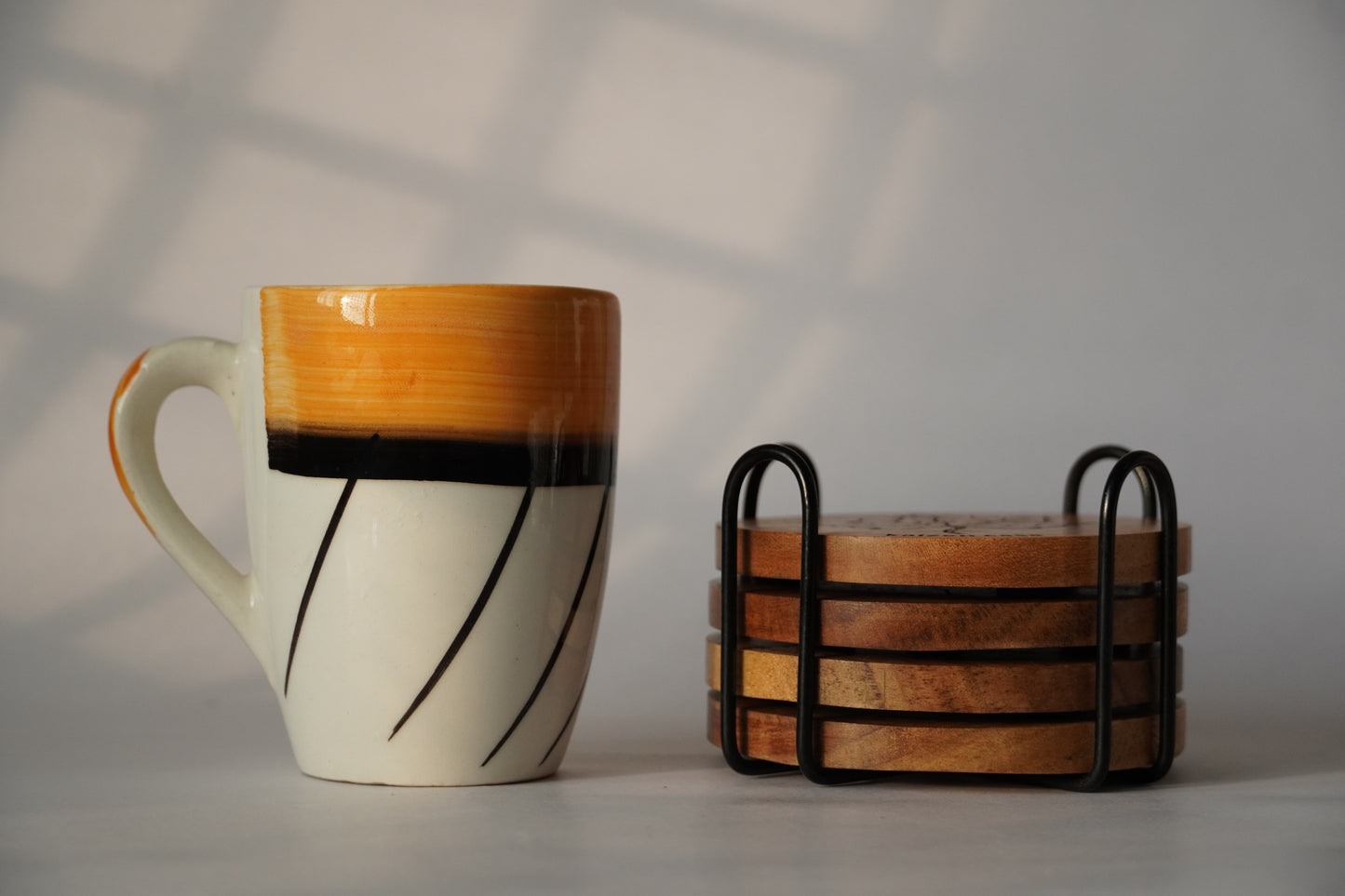 Wooden Coasters made with premium acacia wood