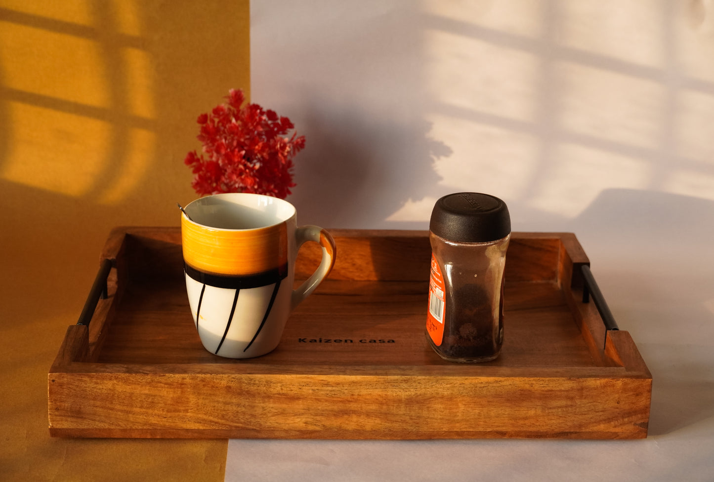 Rectangular Wooden Serving Tray/Platter made with premium acacia wood